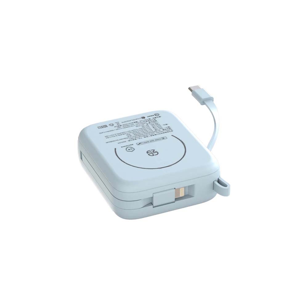 【sansuijibau】COZY H20 SSB Mini Solid Magnetic Power Bank (Carry-on Approved) 10000mAh - Black, , large