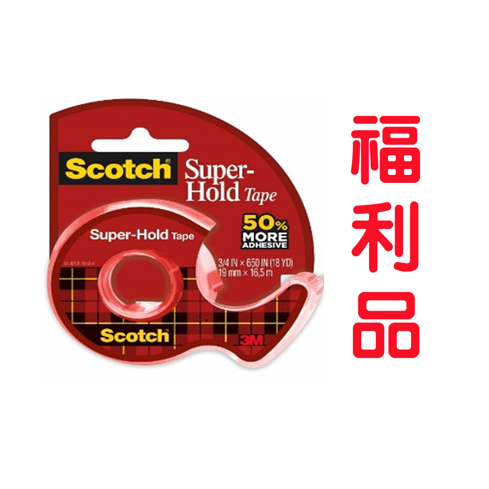 【龍品文創】(福利品即期品) 3M 198 超黏透明膠帶18mmx18Y, , large