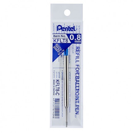 【 Pentel 飛龍 】原子筆芯 0.8mm 12支/盒  KFLT8  -  多款可選, , large