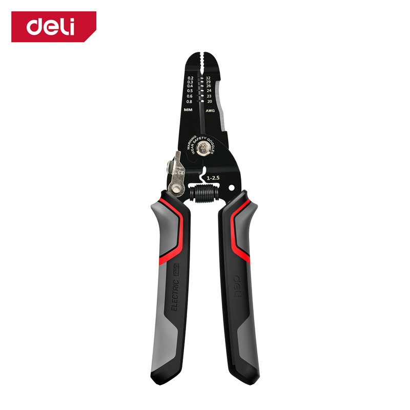 【得力工具 deli tools】 專業 精密 剪線 剝線鉗 0.2~0.8mm 剝皮鉗 拔線鉗-細線用, , large