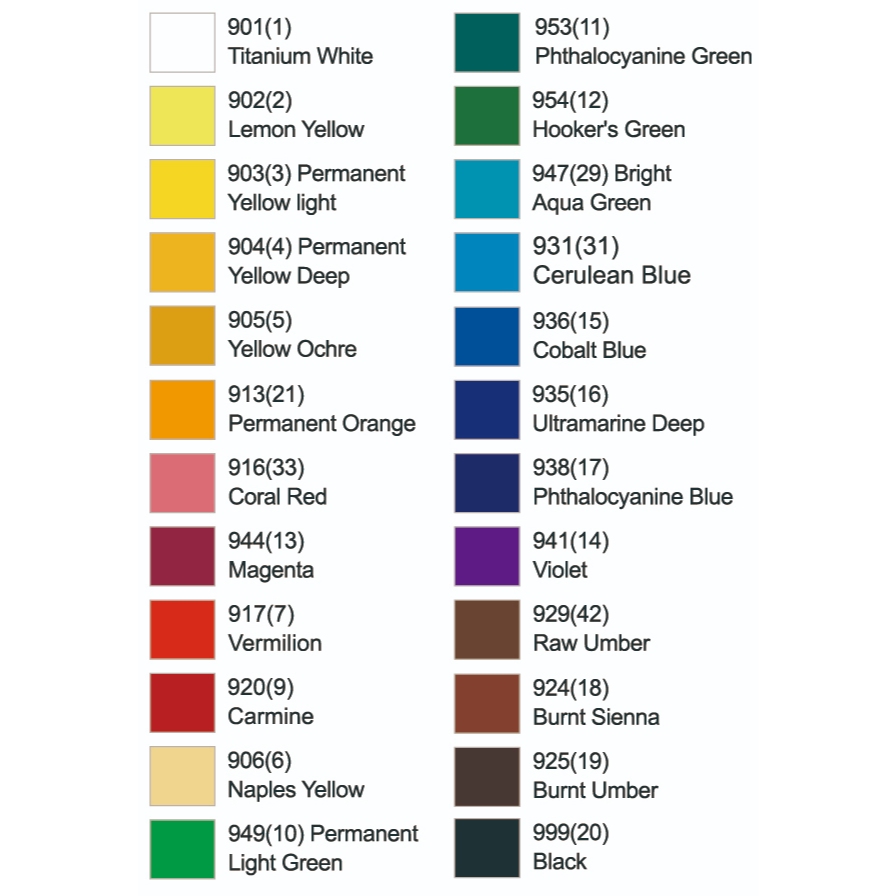 普思AP 【ALPHA】銀級壓克力顏料13色20ML, , large