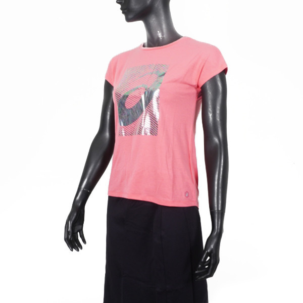 Asics T-Shirts 女 短袖 T恤 運動 透氣 吸濕 排汗 粉 [2032A338-700], , large