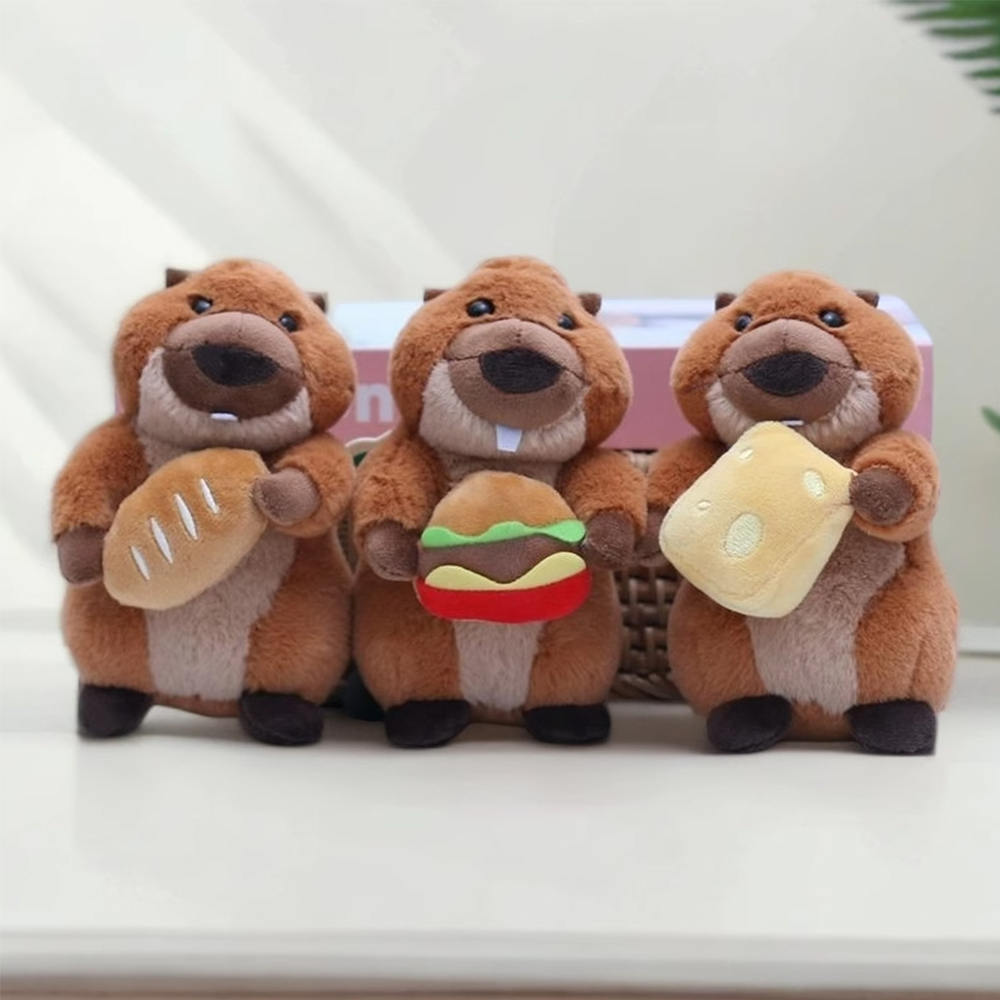 【啾愛你】趣味美食土撥鼠吊飾-漢堡, , large