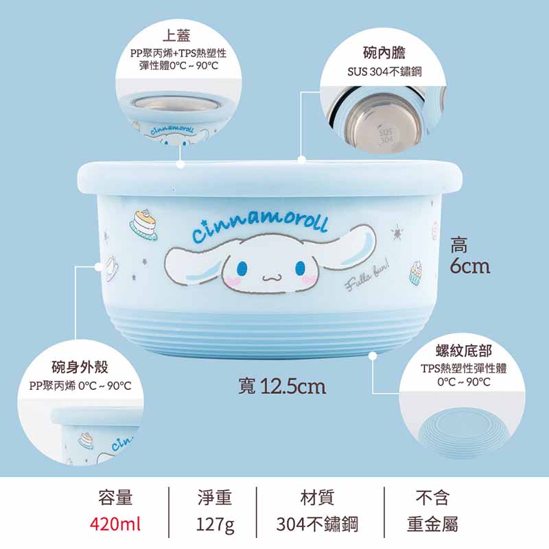 304 STAINLESS STEEL BOWL 420ml, , large