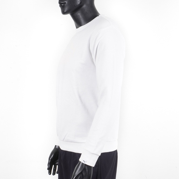 Puma 男 基本系列 No.1 Logo圓領衫 長袖上衣 亞洲版 素面 簡約 白 福利品 [59299713], , large