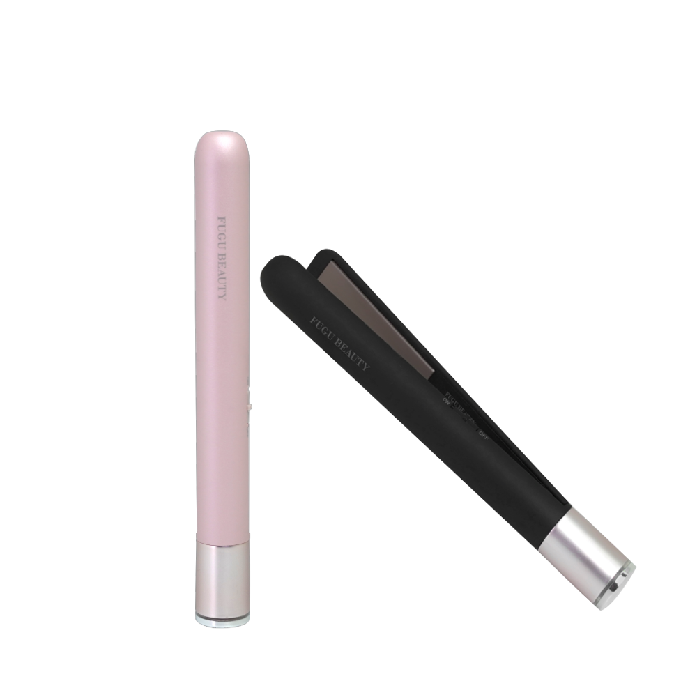 USB plug-in hair straightener -BLACK