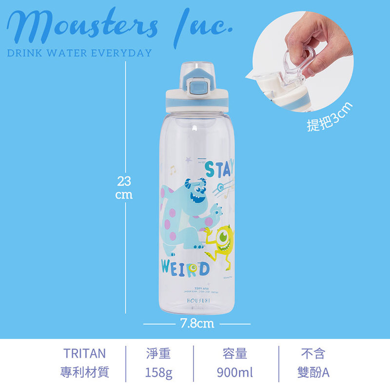 ONE TOUCH TRITAN WATER BOTTLE, , large