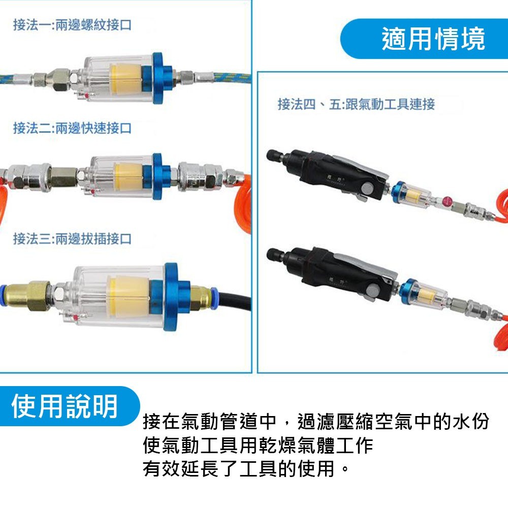 Small oil-water filter for air compressor, , large