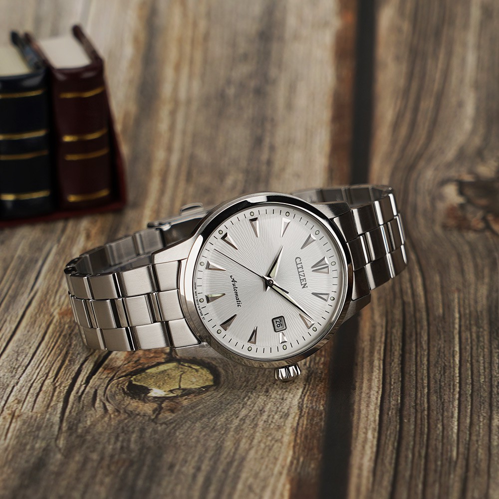 CITIZEN 星辰 限量黑潮復古版 機械錶-41mm NK0001-84A, , large