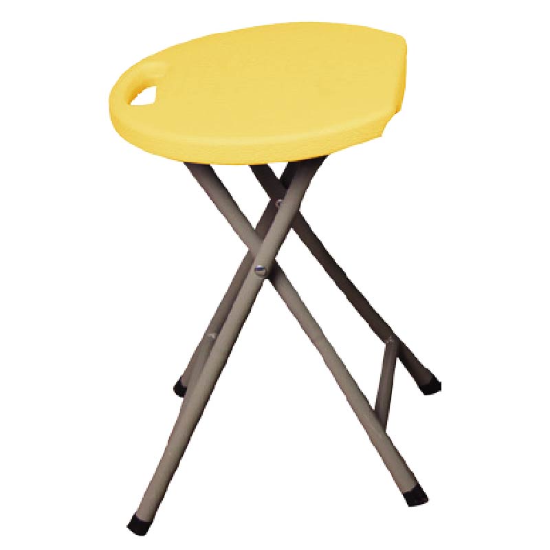 海爾加強型折疊凳, 黃色, large