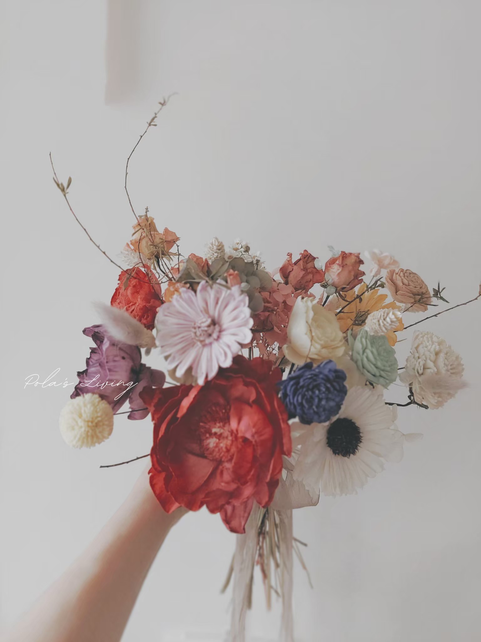 Dried flower bouquet, , large
