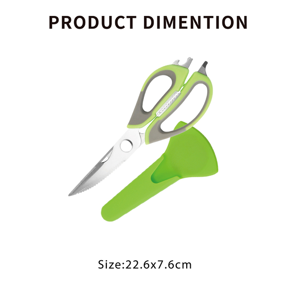 【SK Delicate Life】High-grade plastic handle kitchen scissors, ... all-purpose scissors, cooking scissors, kitchen scissors, stainless steel scissors, scissors NSK7101, , large