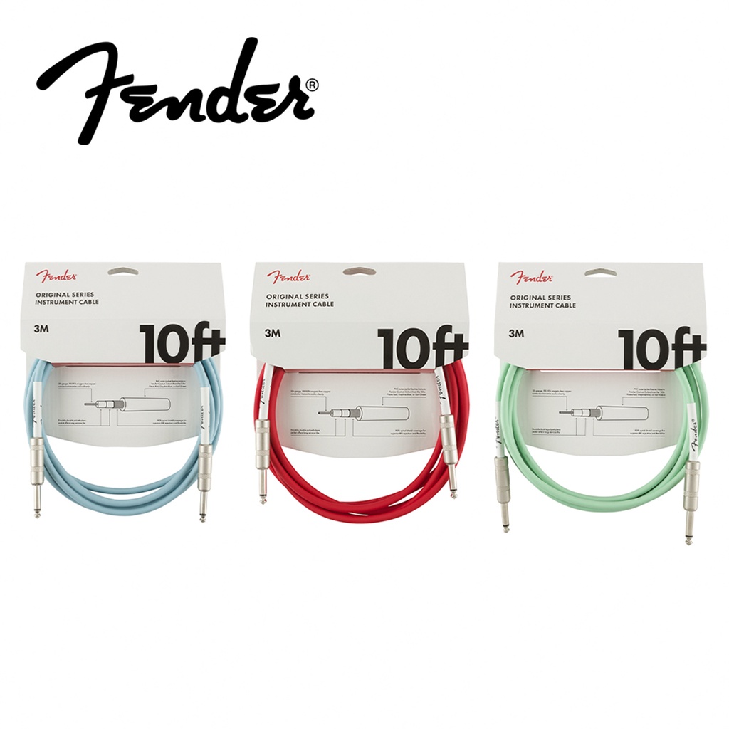 Fender Cable SS Original 3米 直頭導線 多色款【敦煌樂器】, , large