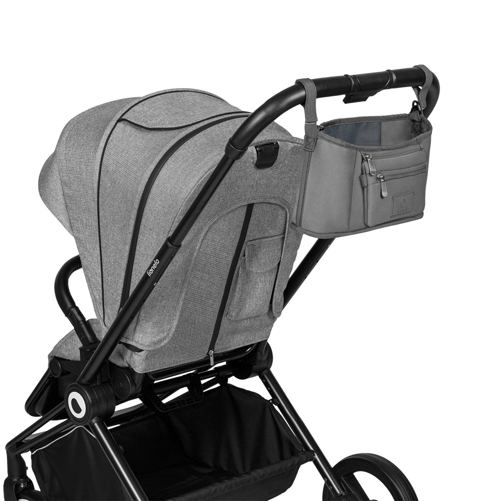 【Lionelo】 三用型嬰幼兒手推車吊掛包 LITTLE CUBE (岩灰), , large