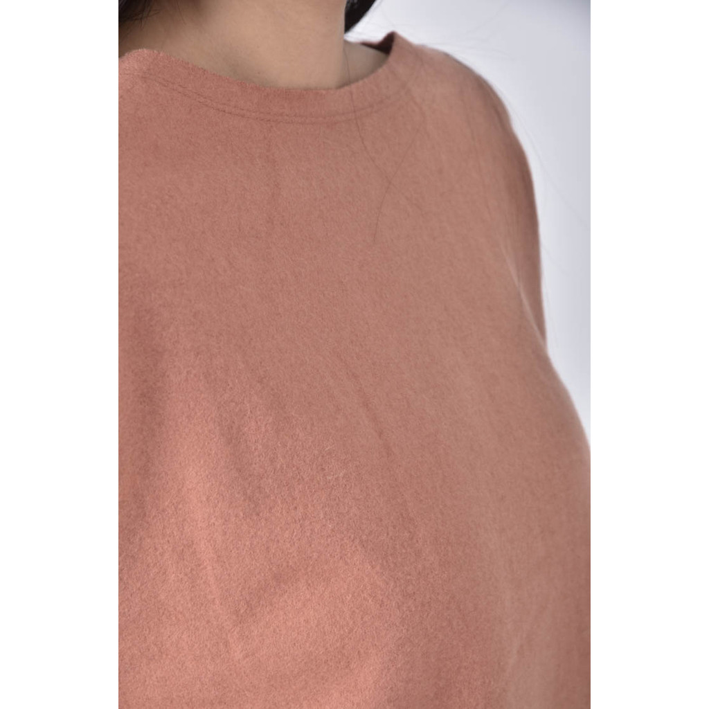 (XL) la aile質感圓領粉色長袖上衣二手衣, , large