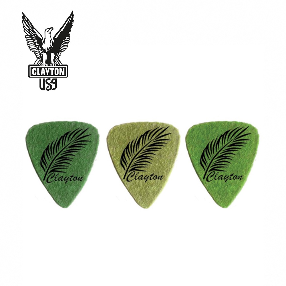 Clayton Uke Picks Felt Standard Leaf Pattern烏克麗麗彈片 三片裝【敦煌樂器】, , large