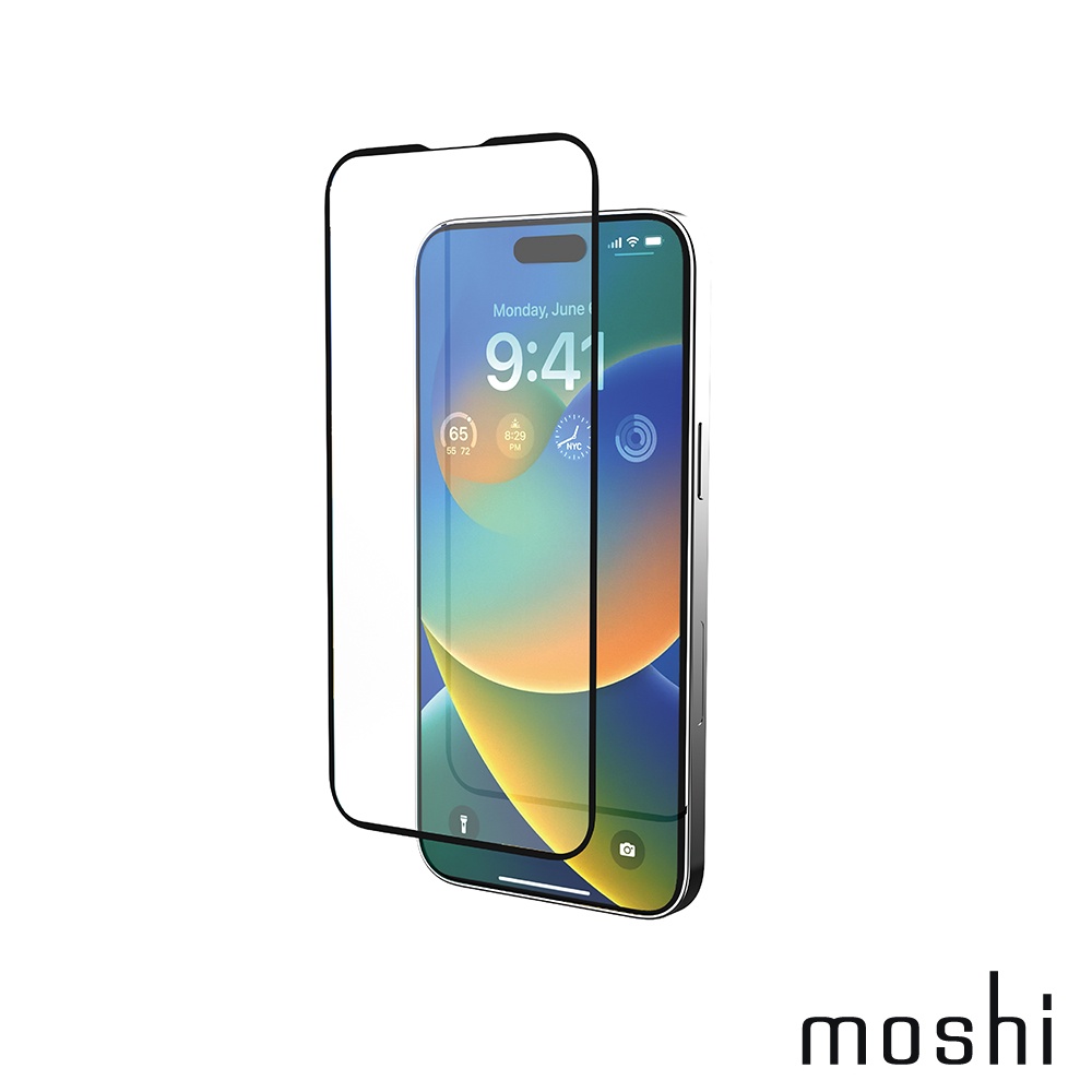 Moshi iPhone 14 AirFoil Pro 強韌抗衝擊滿版螢幕保護貼, , large