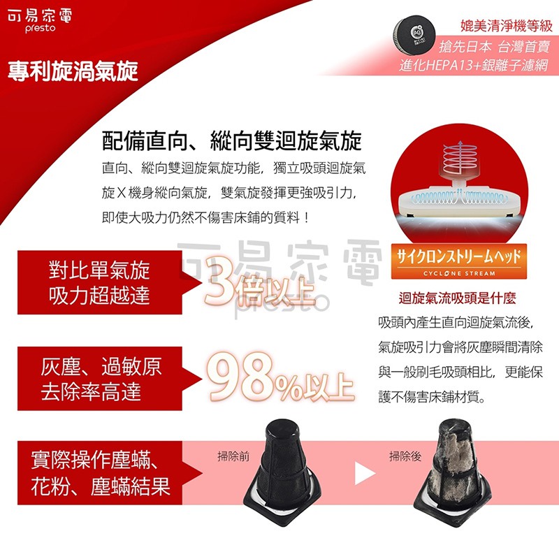 【現貨熱銷款】日本IRIS OHYAMA 大拍3.0 雙氣偵測旋除螨機 IC-FAC2 智能HEPA13 吸塵器 清淨機, , large