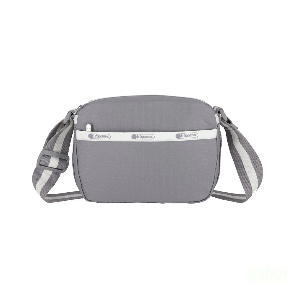 LeSportsac CAMERA CROSSBODY 相機斜背包 側背包-滾邊寧靜灰, , large