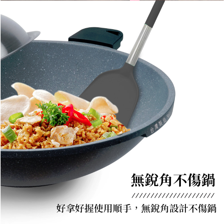 PERFECT 理想牌 晶品食品級矽膠餐具 灰色湯勺-Leidea樂德兒, , large