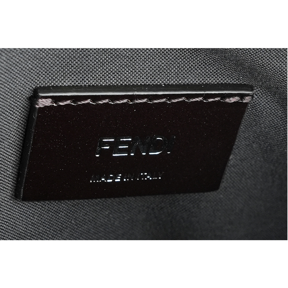 FENDI FF Logo 帆布拼牛皮相機斜背包/牛仔藍, , large