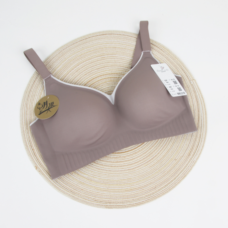 Anti-gravity Seamless Bra, Wireless, BCD Full Cup, Brown Gray 34, , large