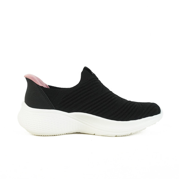 Kixpress-Skechers Bobs Infinity 女 運動休閒鞋 寬楦 舒適 黑 [117508WBLK], , large