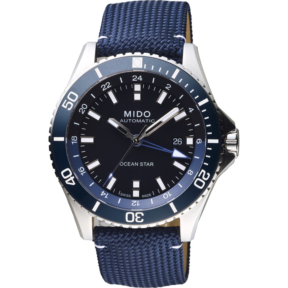 MIDO美度 Ocean Star 海洋之星 GMT 200米潛水機械錶-44mm  M0266291705100, , large