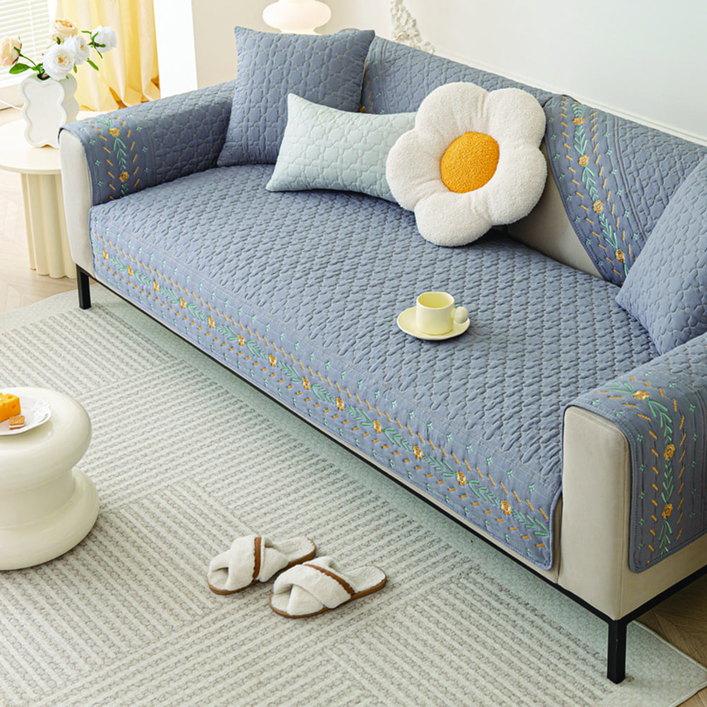 100% Cotton All-Season Breathable Sofa Cushion, , large