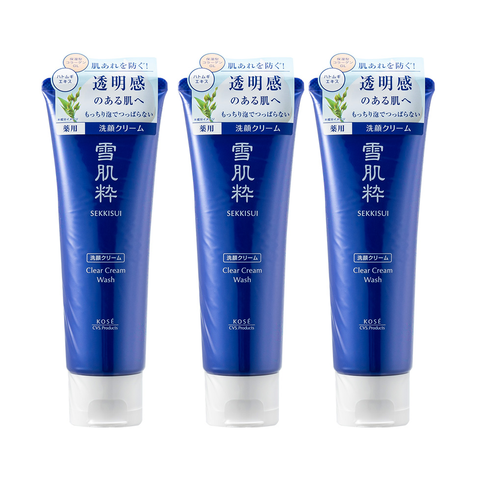 【KOSE高絲】雪肌粹潔淨洗面乳120g 3入組 公司貨, , large