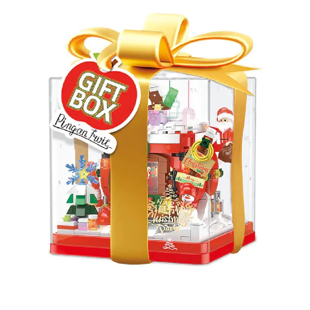 [積木共和國] 【哲高】ZG662024耶誕蘋果屋(益智拼裝積木)