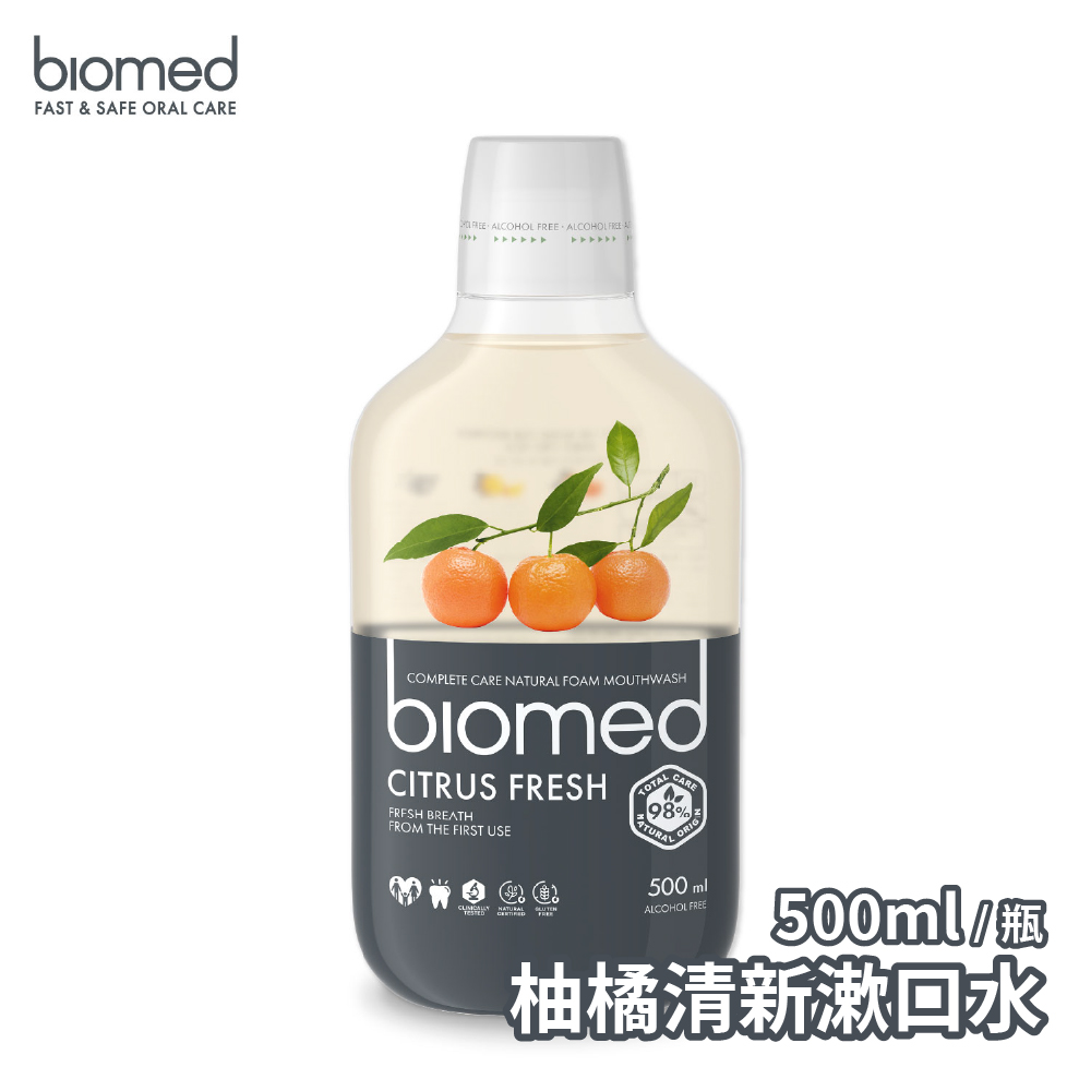 【Biomed蓓齒美】柚橘清新漱口水x2瓶(500ml/瓶), , large