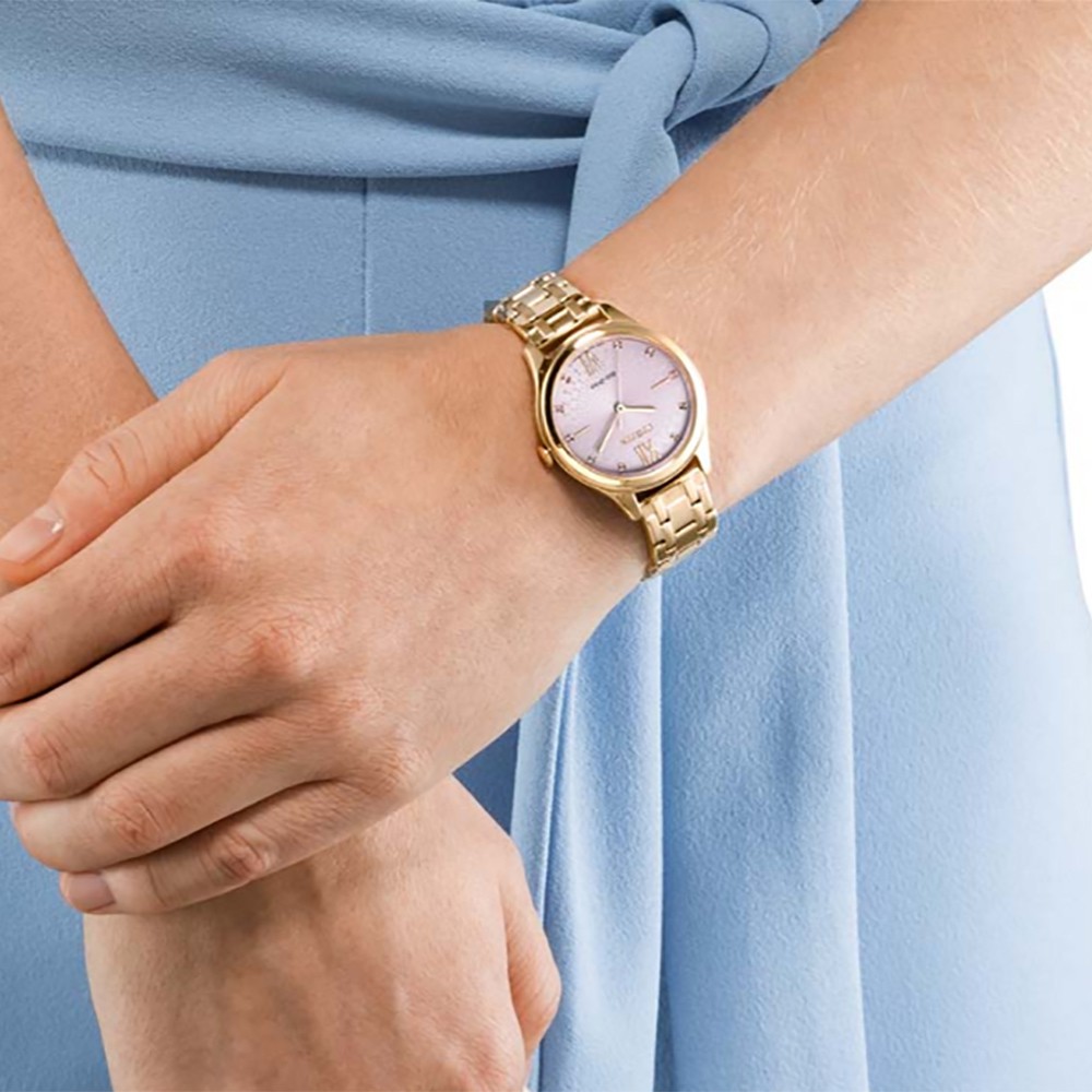 CITIZEN 星辰 光動能水波紋女錶-32mm EM0503-75X, , large