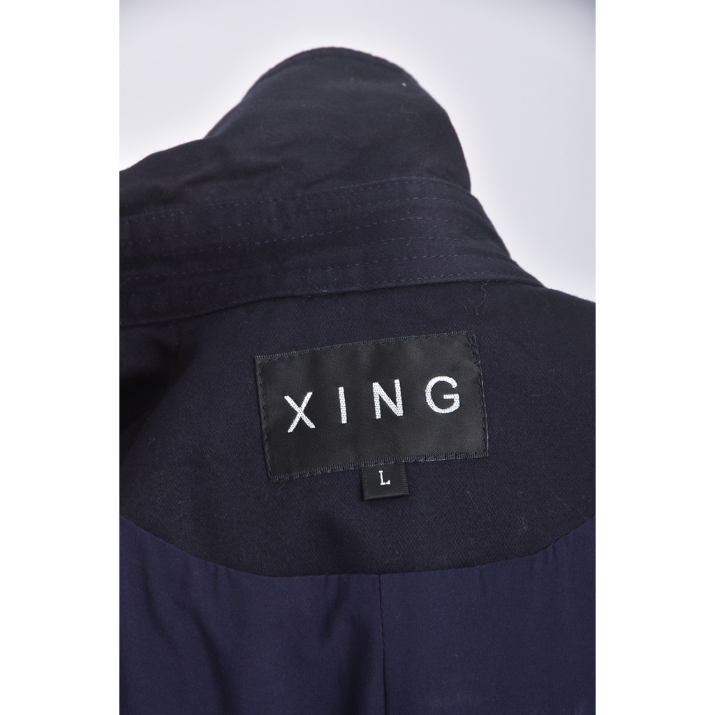 (M) xing無袖藍色外套二手衣, , large