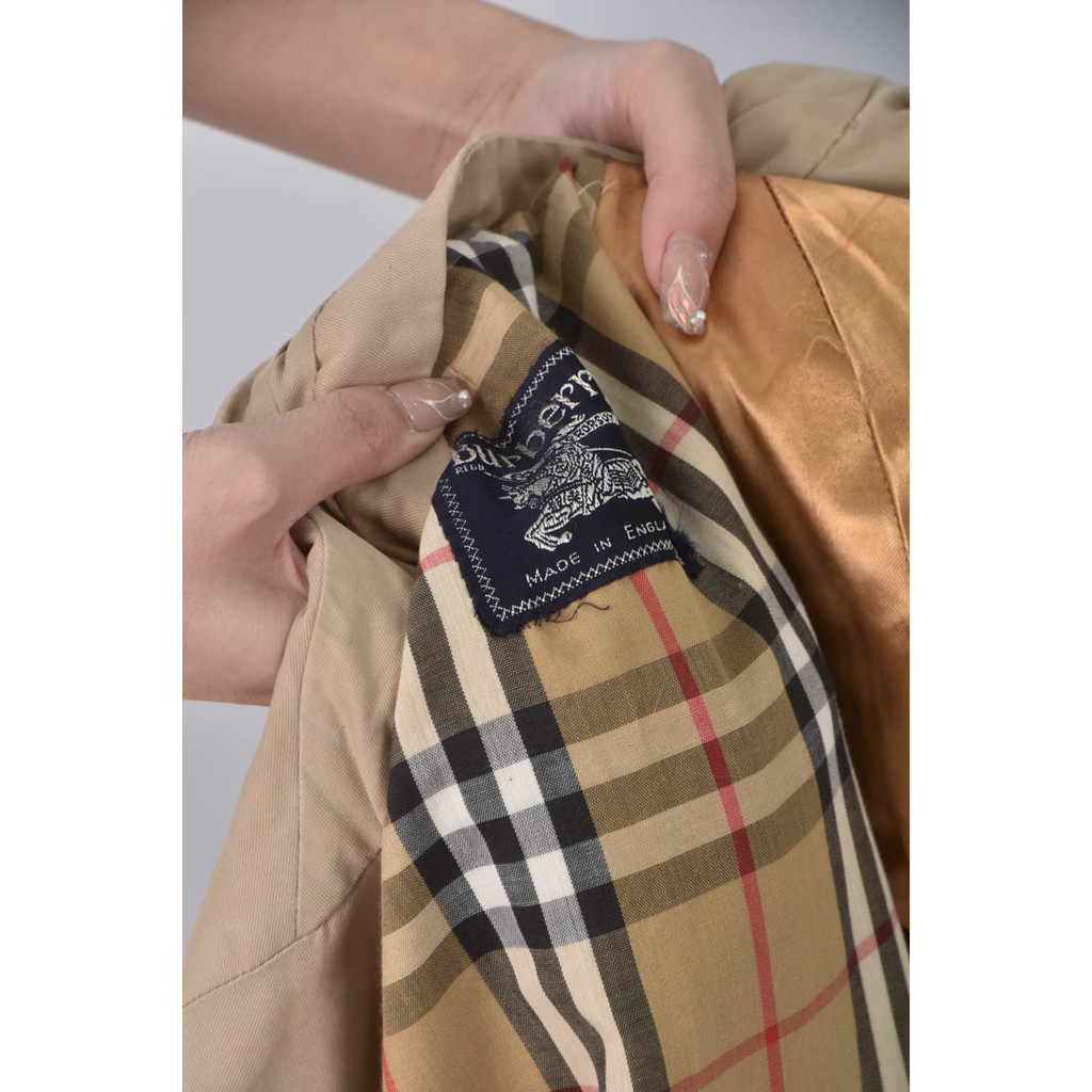 (M) burberry質感棉質杏色外套二手衣, , large