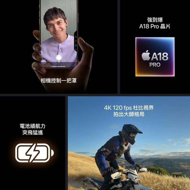 APPLE iPhone 16 ProMax 512GB 6.9吋 智慧型手機 _ 台灣公司貨 ＋【贈三】, , large