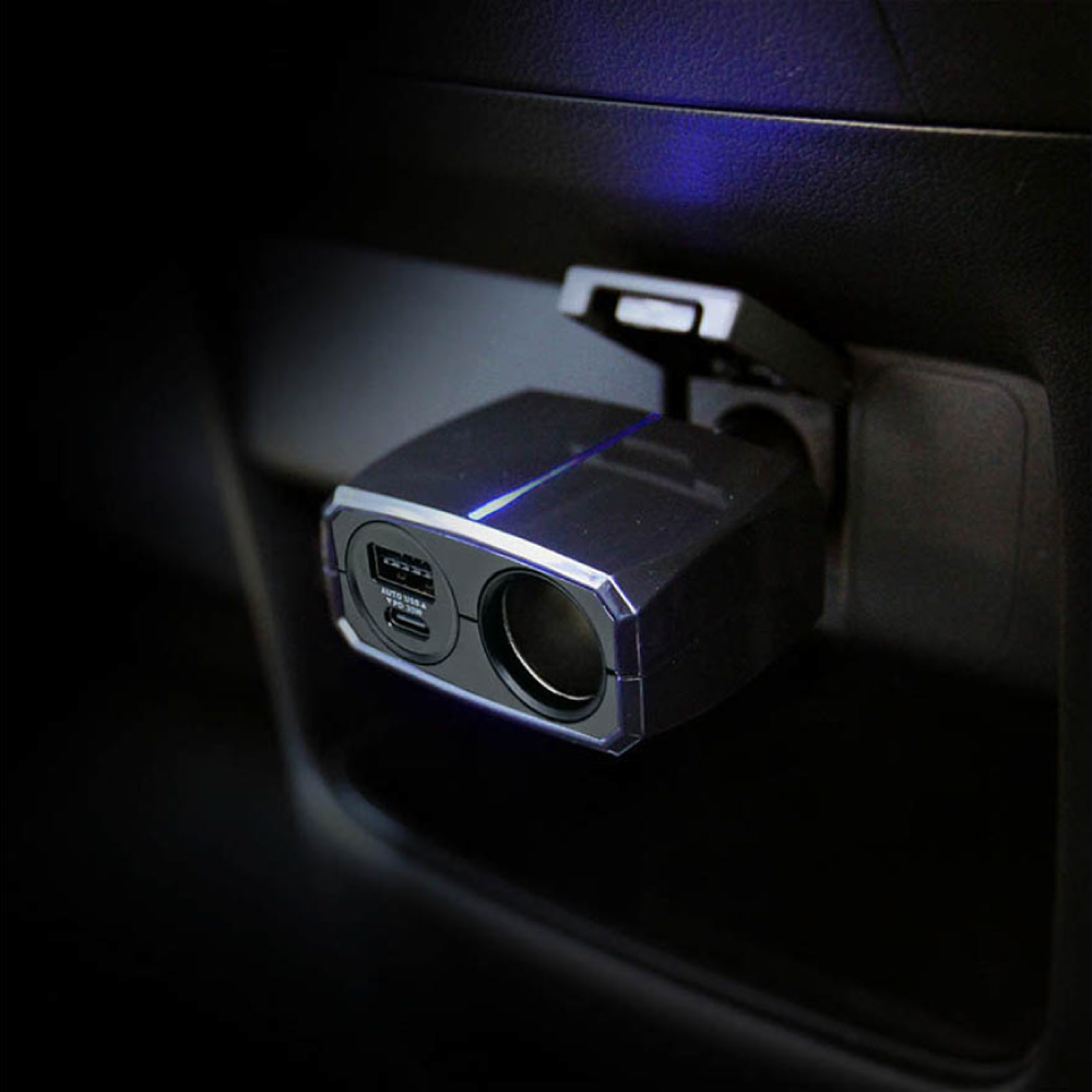 Kashimura 單孔電源插座+QC+PD快充30W, , large