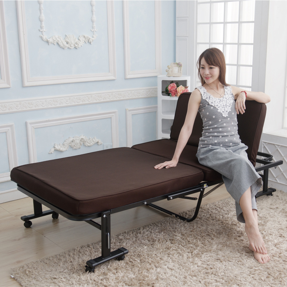 《Simple Life》增高型14段免組裝折疊床(贈記憶棉床墊)-MTN, , large