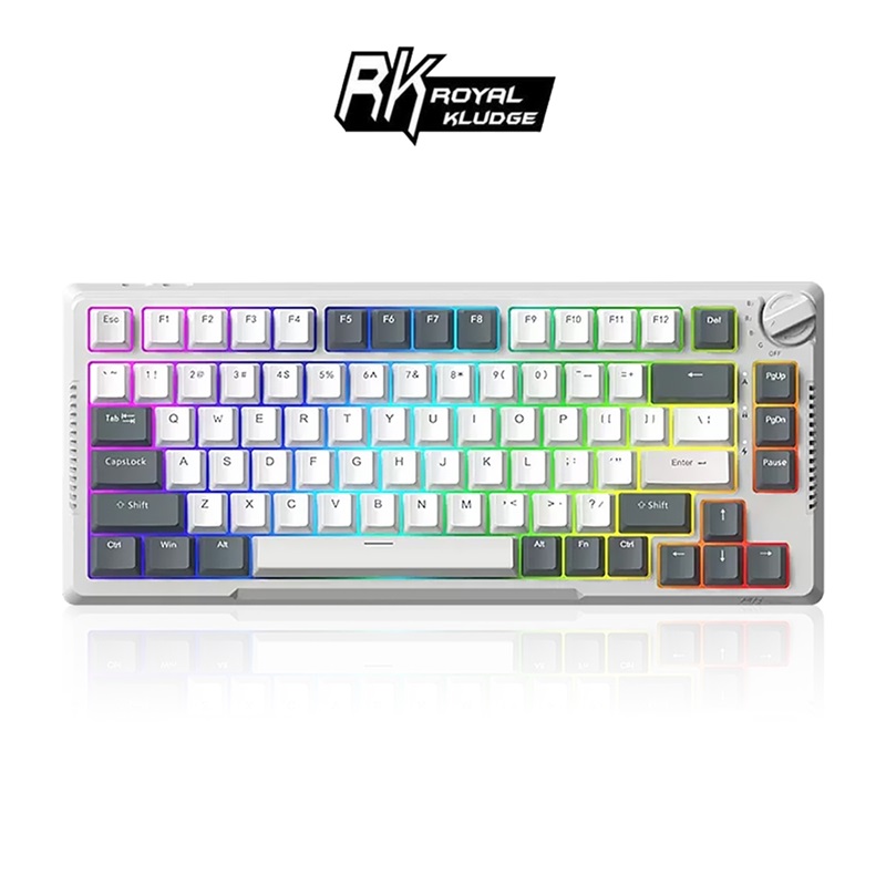 RK 75% 81 key RGB Mechanical Keyboard ( Yellow switches ), , large