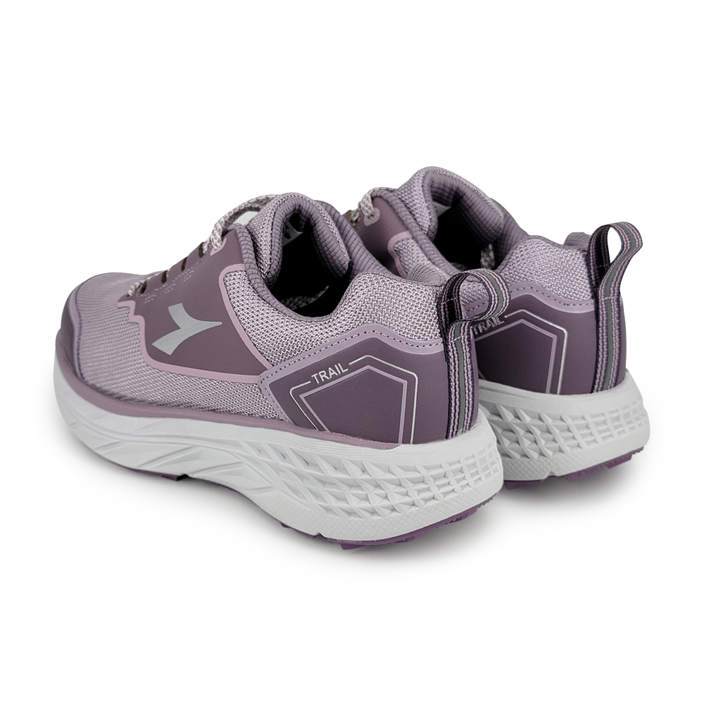 DIADORA迪亞多那 輕量戶外越野鞋 女運動鞋 女鞋 登山鞋 透氣 反光 吸震 回彈 厚底 散熱 排濕 防滑 灰紫 紫, , large