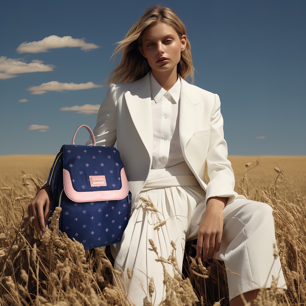 【lapagayo】歐洲皇家圖騰訂製款精品後背包組-PI-06409A-56深藍, , large