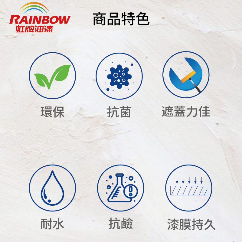 〔虹牌〕436乳膠漆1501白色, , large