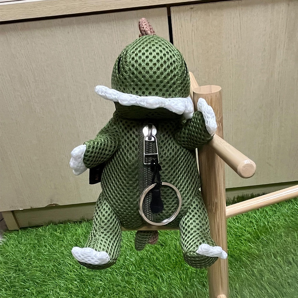 【可愛造型 可機洗 透氣抗菌】恐龍 鑰匙包 零錢包 吊飾 鑰匙圈吊飾 禮物 交換禮物 包包吊飾【加贈購物袋顏色隨機】 尚, , large