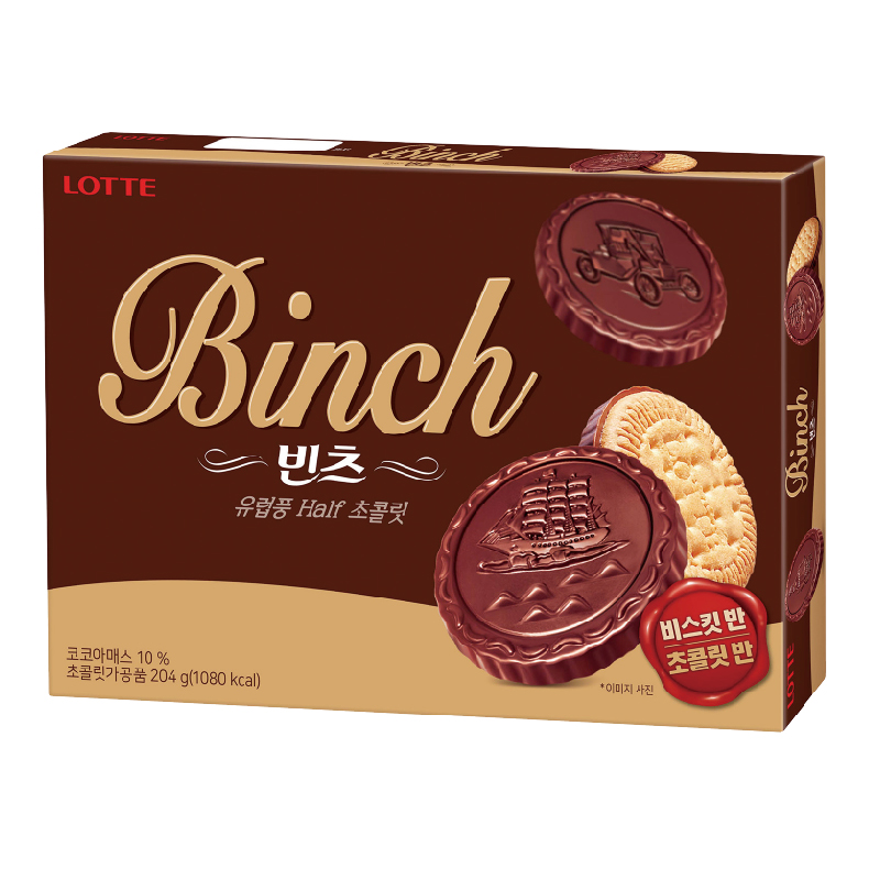 韓國樂天BINCH 巧克力餅乾, , large