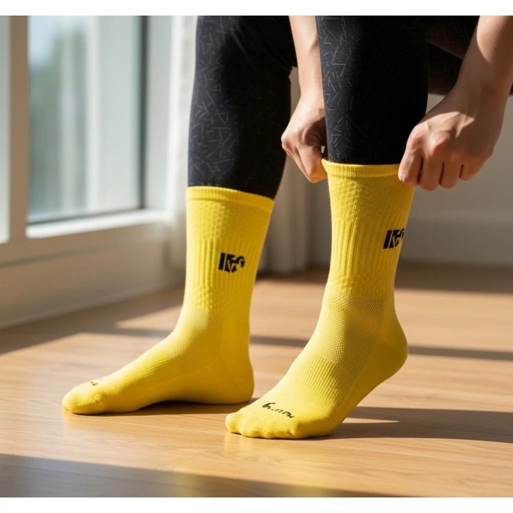 [Kaimei Cotton Industry] 2 pairs set blue MIT made in Taiwan Kaimei exclusive top all-round sports socks moisture wicking double thickening, , large