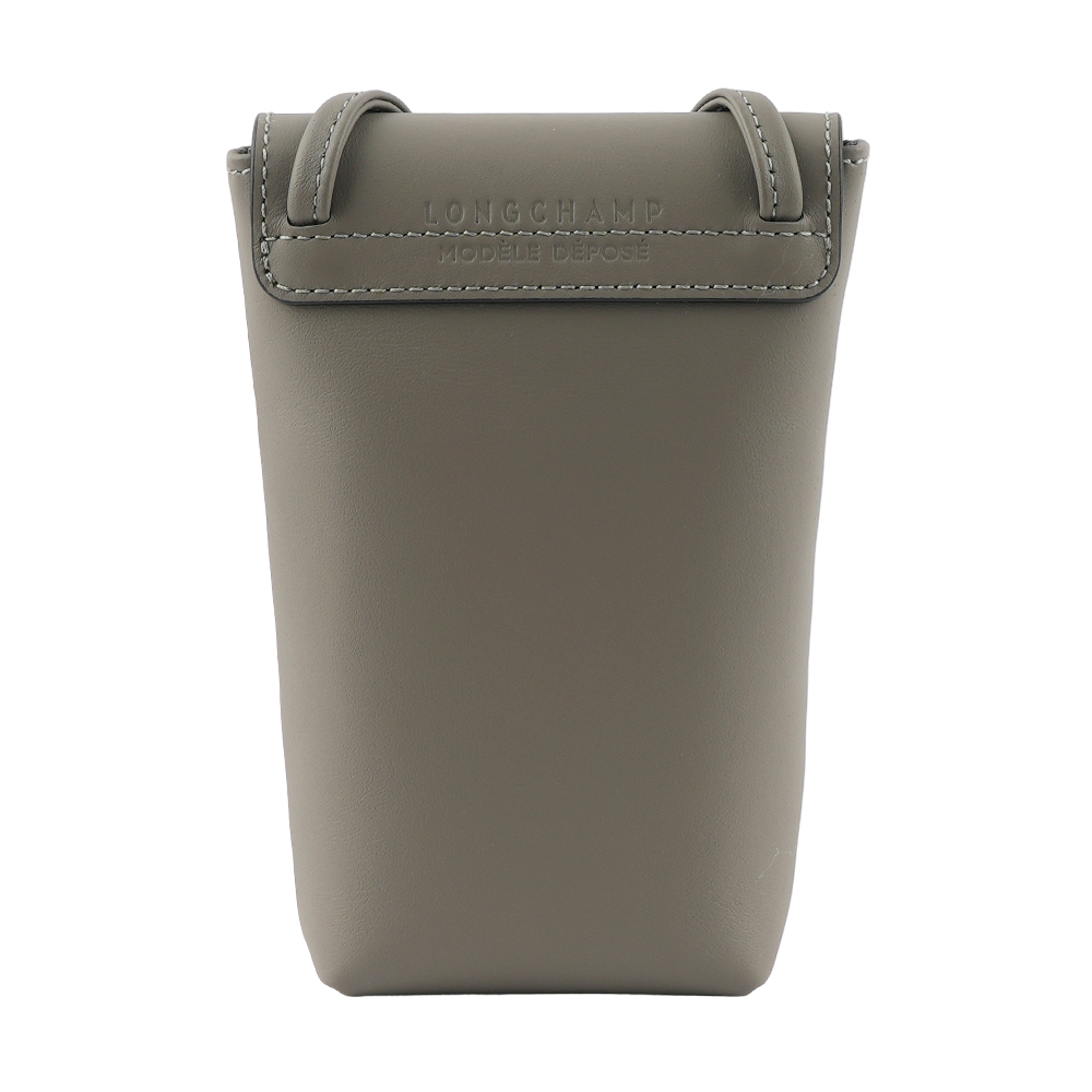 LONGCHAMP Le Pliage Xtra 小牛皮斜背手機包/斑鳩灰, , large