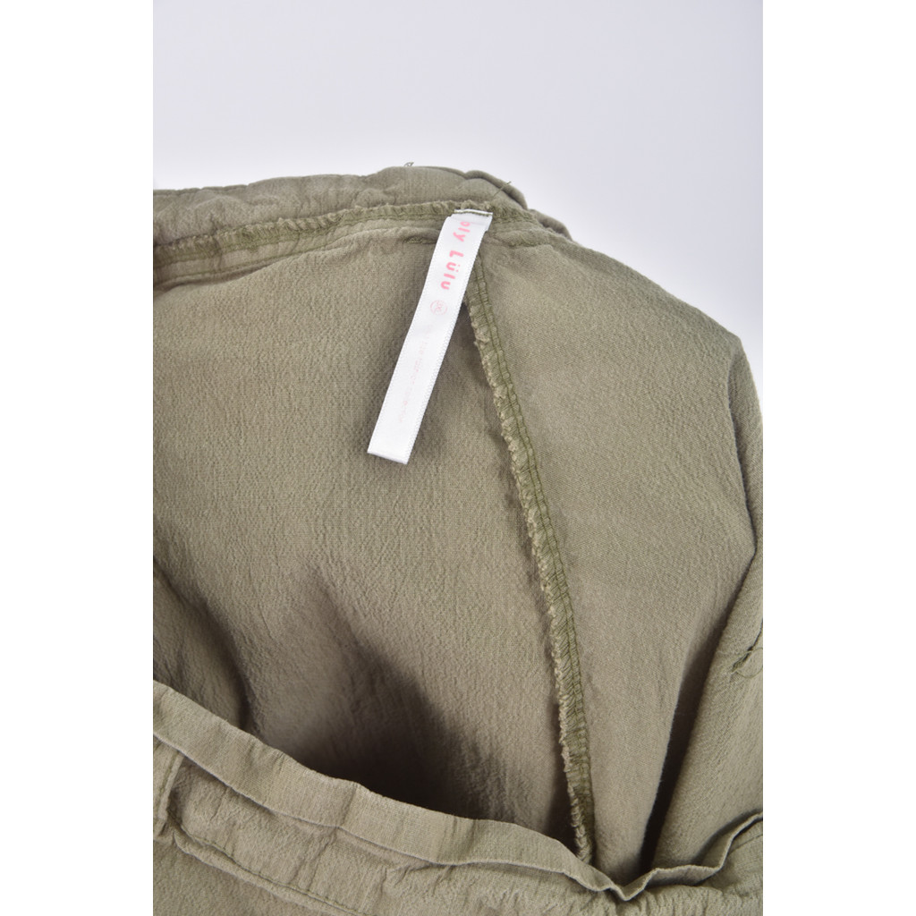 (4XL（含）以上) poly lulu高腰綠色長褲二手衣, , large