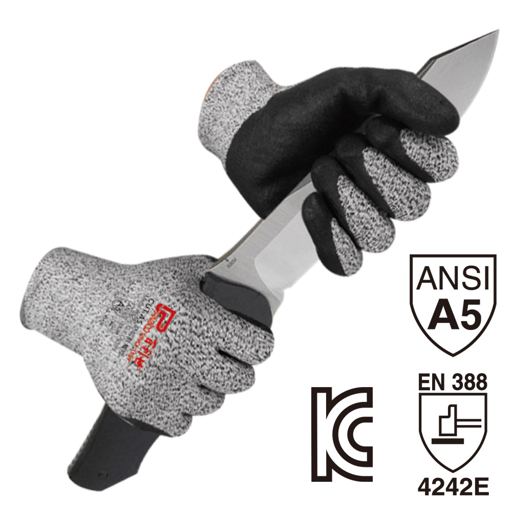 Cut A5 Metal fabric Cut Resistant Gloves, , large