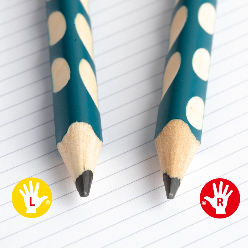 【德國天鵝STABILO】EASYgraph 人體工學思筆樂洞洞鉛筆-2支入左手HB淺藍(STB-49825-5), , large