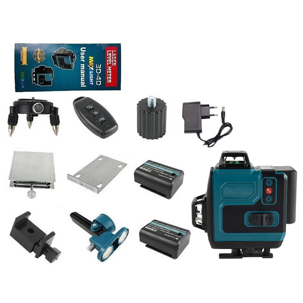 Portable 16-line laser level - Deluxe Edition (2 batteries + 1 charger), , large